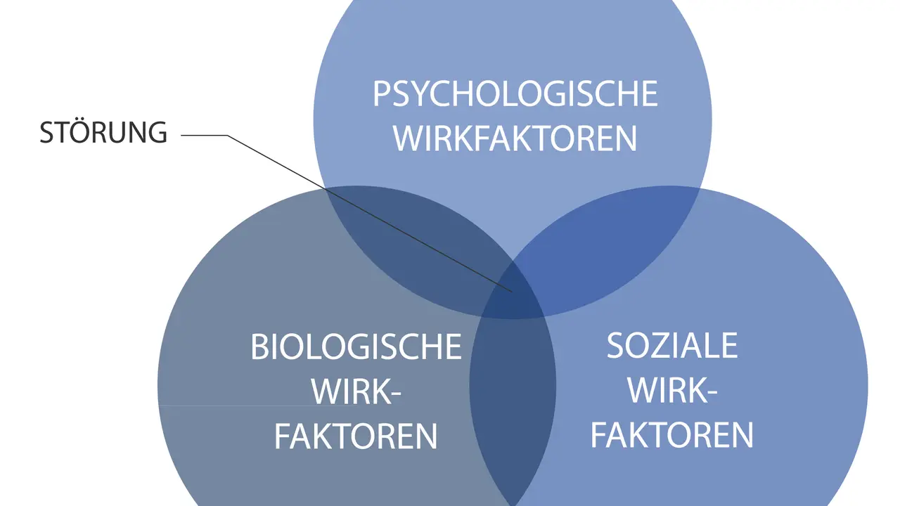 Das bio-psycho-soziale Modell erklärt Störungen durch das Zusammenspiel biologischer, psychologischer und sozialer Faktoren.