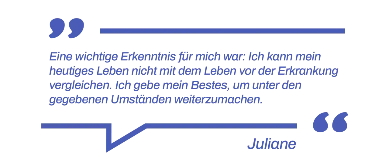 Zitat von Juliane: "Ich kann mein heutiges Leben nicht mit dem Leben vor der Erkrankung vergleichen." Psychische Symptome bei Niereninsuffizienz sind real.