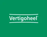 Vertigoheel: Wann tritt Wirkung ein? Das Logo zeigt den Namen des Medikaments auf grünem Hintergrund.
