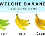 Welche Banane ist am gesündesten? Unreife, reife oder überreife Bananen – jede hat ihre Vorteile.