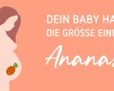 34 ssw: Dein Baby hat die Größe einer Ananas.