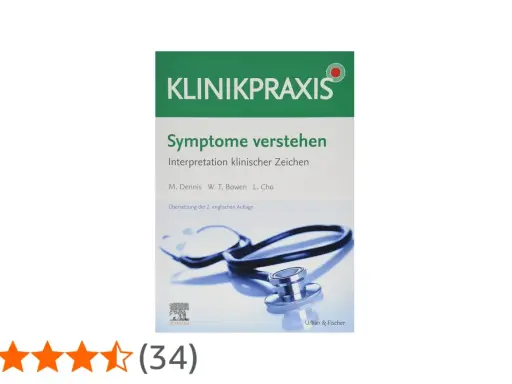Buchcover "Symptome verstehen" mit Stethoskop, ein wichtiges Werk für die innere Medizin.