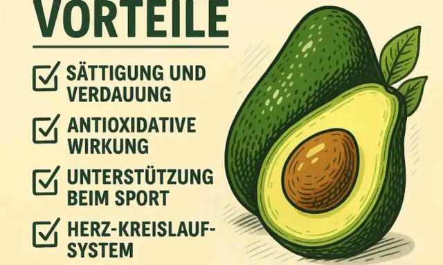 Avocado gesund: Sättigung, Verdauung, antioxidative Wirkung, Sport & Herz-Kreislauf-System.